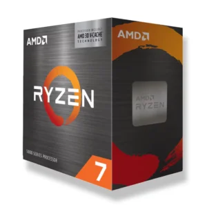 AMD Ryzen™ 7 5800X3D 8-Core, 16-Thread Desktop Processor with AMD 3D V-Cache™ Technology 12 Three-quarter view of the AMD Ryzen 7 5000 series 3D V-Cache retail box.