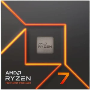 Direct front view of the AMD Ryzen 7 7000 Series Processor box.