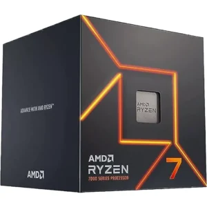 Side perspective of the AMD Ryzen 7 7700 box showing 