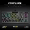 Corsair K70 RGB TKL keyboard featuring OPX optical-mechanical keyswitches.