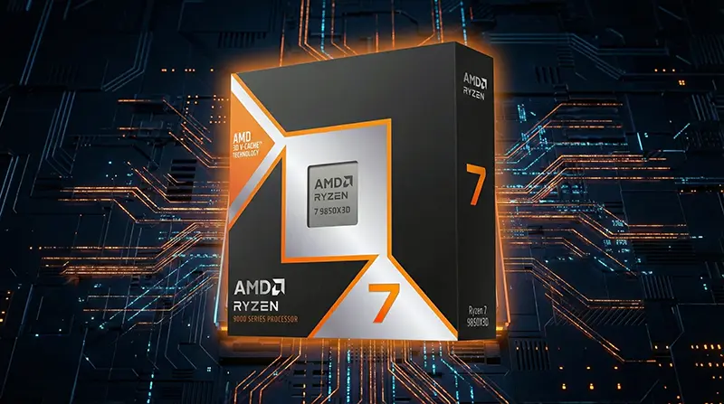 AMD Ryzen 7 9850X3D Box Art Leaked Concept