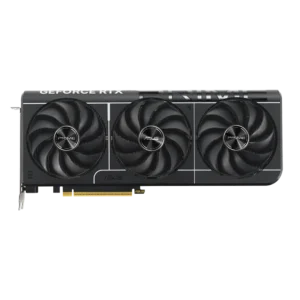 Front face view of the ASUS Prime GeForce RTX 5070 Ti showing the three axial-tech fans in detail.