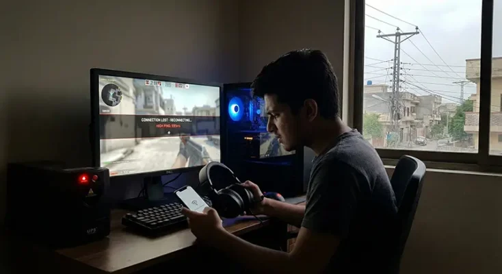 Gamer in Pakistan facing connection lost screen and high latency while playing competitive shooter games