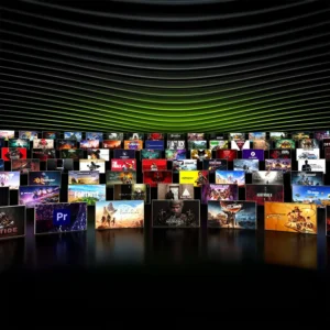 Collage of game covers showing the massive library of titles supporting RTX Ray Tracing and DLSS.