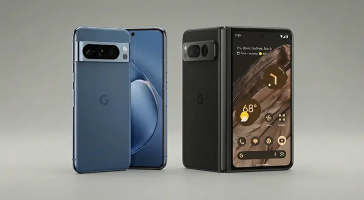 Concept render of the Google Pixel 11 and Google Pixel Fold devices which are now made in Vietnam.