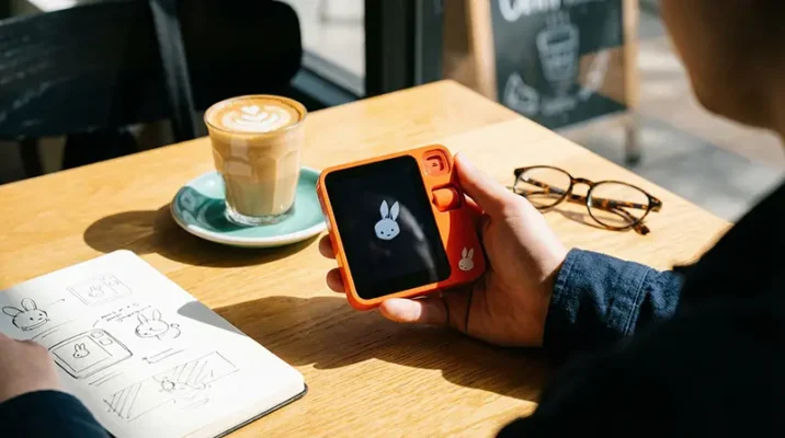 The failed Humane AI Pin and Rabbit R1 devices illustrating previous struggles in the screenless AI market.