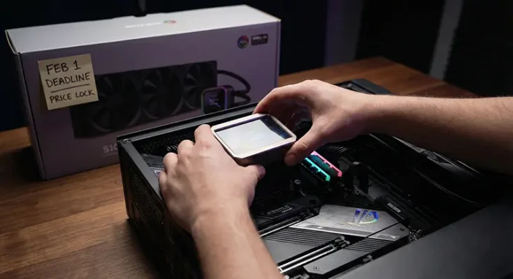 Installing a AIO CPU cooler Unit into gaming PC build before price hike 2026