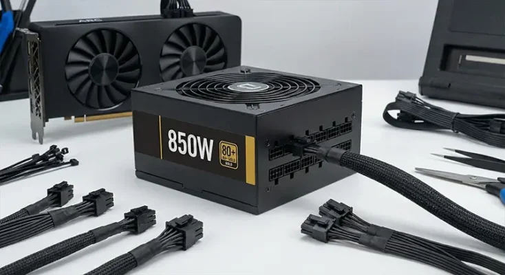 Gaming PC Power Supply 750W for High TDP Graphics Card
