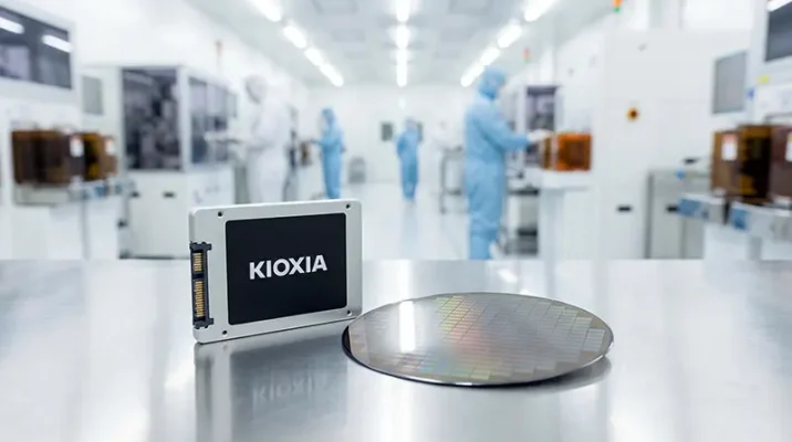 Kioxia NAND flash manufacturing facility confirming storage sold out through 2026