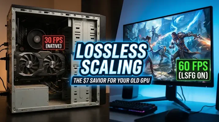 Lossless Scaling Steam utility rescuing a low end pc with a budget GPU