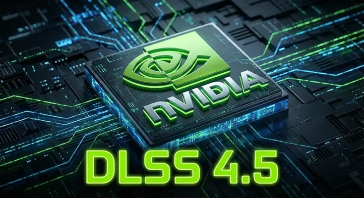 NVIDIA DLSS 4.5 leaked logo concept art for CES 2026 announcement