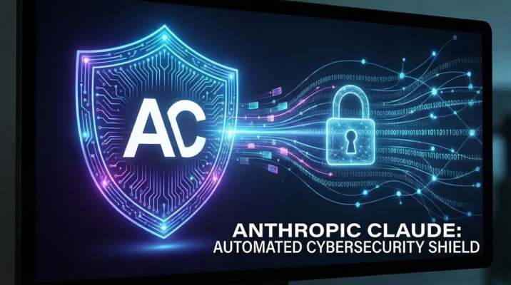 Anthropic Claude AI acting as an automated cybersecurity shield discovering zero day exploits.