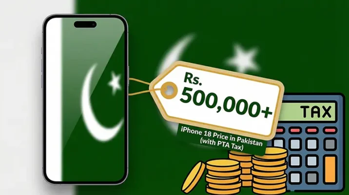 iPhone 18 Pro Max price estimation in Pakistan rupees including PTA tax and dollar rate