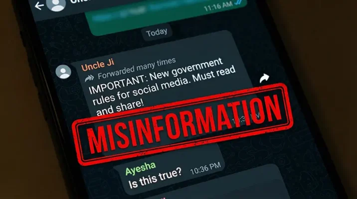 Example of viral fake news and misinformation spreading rapidly on WhatsApp in India and Pakistan.