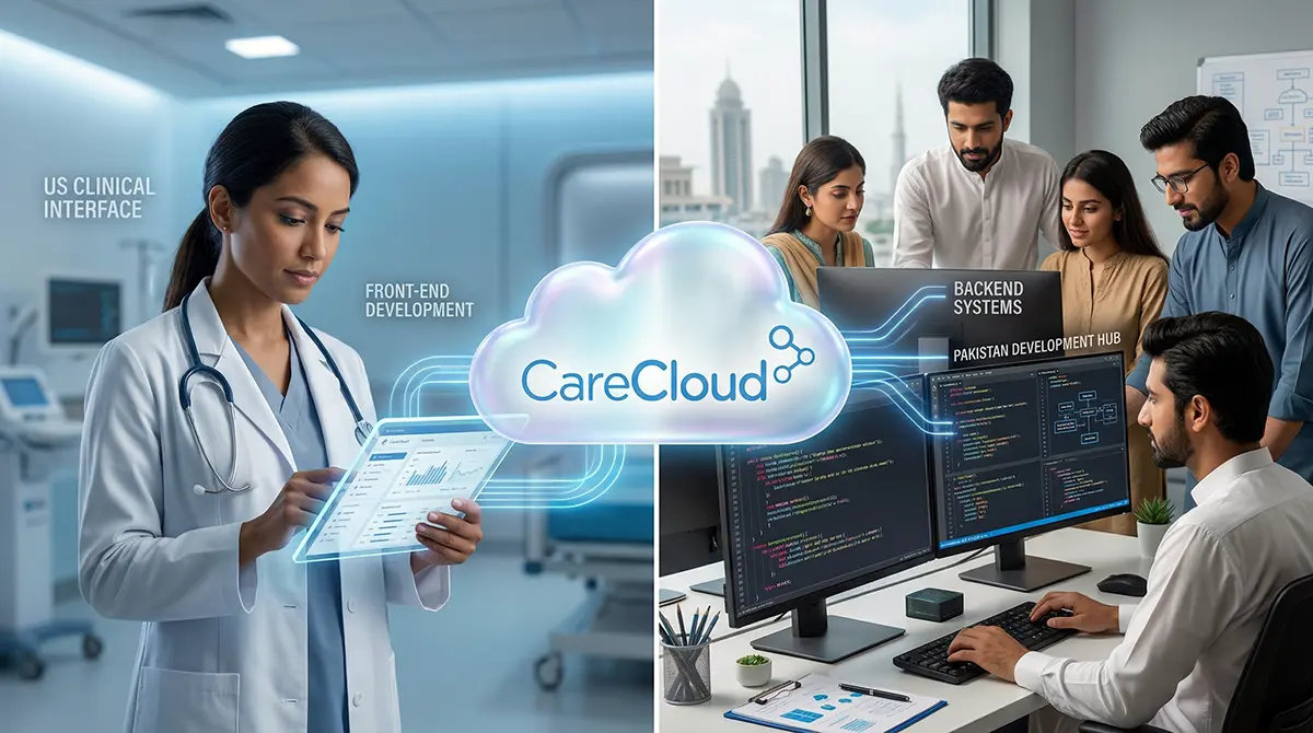 CareCloud bridges US healthcare providers with Pakistani tech engineers through cloud-based medical software.